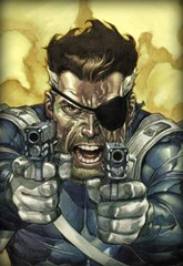 Nick Fury con due ottimi motivi per temerlo !!!